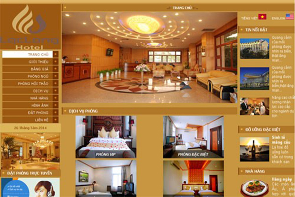 Thiết kế website khách sạn chuyên nghiệp giá rẻ